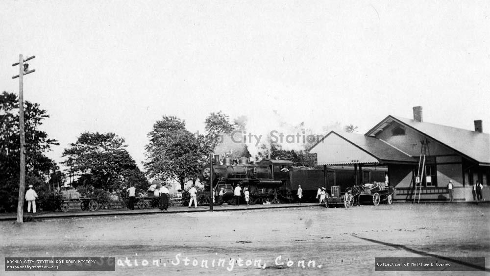 Postcard: Railroad Station, Stonington, Connecticut